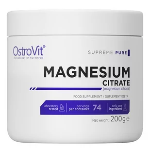 Ostrovit OstroVit Supreme Pure Magnesium Citrate 200 g - Witaminy i minerały - miniaturka - grafika 1