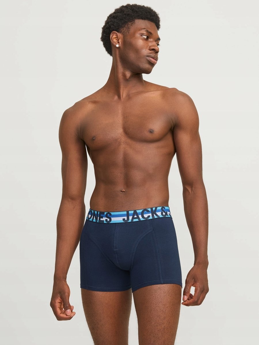 JACK JONES BOKSERKI MĘSKIE 3PACK Z LOGO XL 7BA