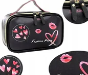 Kosmetyczki, organizery i kuferki - Kosmetyczka Organizer Przybornik Kuferek Torebka Na Kosmetyki Do Makijażu - miniaturka - grafika 1