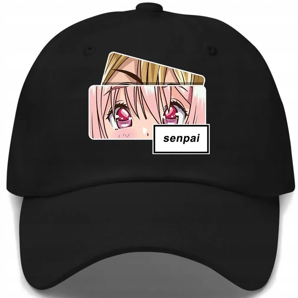 Czapka Z Daszkiem Dziecięca SENPAI ANIME Czarny Na Lato Różne Wzory