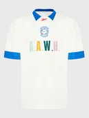 Koszulki męskie - Reebok T-Shirt Classics Football HG1599 Beżowy Relaxed Fit - miniaturka - grafika 1