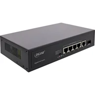 Switche - InLine 32305R łącza sieciowe Nie zarządzany Gigabit Ethernet (10/100/1000) Obsługa PoE Czarny - miniaturka - grafika 1