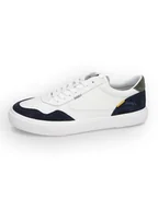 Trampki męskie - Camel Active Skórzane sneakersy "Sand" w kolorze biało-granatowym - miniaturka - grafika 1