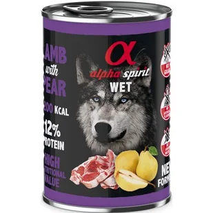 Alpha Spirit JAGNIĘCINA Z GRUSZKĄ 400g - Mokra karma dla psów - miniaturka - grafika 1