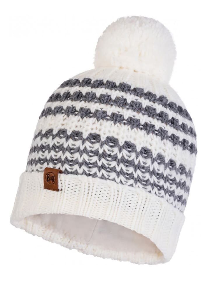 Buff Czapka w kolorze biało-szarym