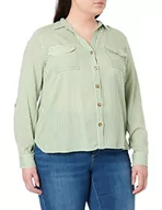 Bluzki damskie - bestseller a/s Damska bluzka Vmbumpy L/S New Noos, Snow White/Stripes:loden Frost, S - miniaturka - grafika 1