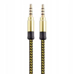 KABEL AUDIO AUX MINI JACK 3,5 MM ŻÓŁTY - Kable - miniaturka - grafika 1