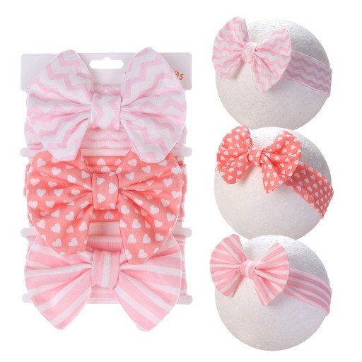 Szeroka Opaska Na Głowę Dla Dziewczynki Z Kokardą Zestaw Opasek Na Wiosnę