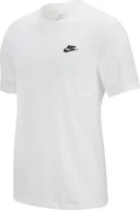 Koszulki męskie - Nike T-shirt sportswear Club biały r. M - miniaturka - grafika 1