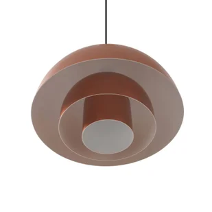 Lampa wisząca LED Lucande Nymara, miedź, aluminium, Ø 40 cm - Lampy sufitowe - miniaturka - grafika 2