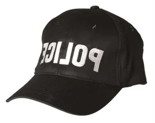 czapka MIL-TEC Baseball Cap "POLICE" Black  - Odzież taktyczna i umundurowanie - miniaturka - grafika 1