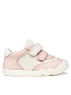 Buty dla dziewczynek - Geox Sneakersy B Steppieup Girl B6563A 08514 C8W1Z Różowy - miniaturka - grafika 1