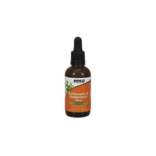 Now Foods Foods Echinacea i Goldenseal Plus - Jeżówka Purpurowa i Gorzknik Kanadyjski (60 ml) - Witaminy i minerały - miniaturka - grafika 1