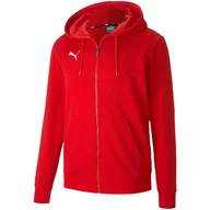 Bluzy męskie - Bluza Męska Puma Teamgoal 23 Casuals Hooded Jacket Czerwona 656708 01-M - miniaturka - grafika 1