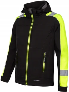 Wodoodporna kurtka robocza Odblaskowa Softshell odblaskowy z Kapturem XXL - Odzież robocza - miniaturka - grafika 1