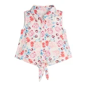 Bluzki damskie - Bluzka dziewczęca Guess Twill koszula-122 - miniaturka - grafika 1