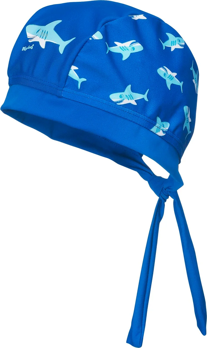 Playshoes Chłopięca czapka Uv-Schutz Kopftuch Hai, NIEBIESKI, 55 cm