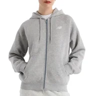 Bluzy sportowe damskie - Bluza New Balance WJ43525AG - szara - miniaturka - grafika 1