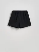 Spodenki damskie - Reserved - Szorty z wiskozą - czarny - miniaturka - grafika 1