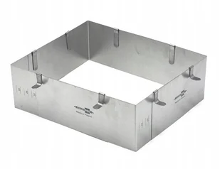 RANT CUKIERNICZY REGULOWANA FORMA TORT PODZIAŁKA PROSTOKĄT KWADRAT H10cm - Formy do ciast RANT CUKIERNICZY REGULOWANA FORMA TORT PODZIAŁKA PROSTOKĄT KWADRAT H10cm - Formy do ciast - miniaturka - grafika 1