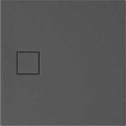 CERSANIT Brodzik kwadratowy SET B454 TAKO SLIM 80x4 szary mat + syfon (VIRT) S932-161 - Brodziki prysznicowe - miniaturka - grafika 1
