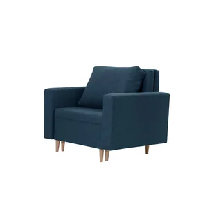 Fotel KEN z funkcją spania Sofa Granatowy - Sofy i kanapy - miniaturka - grafika 1