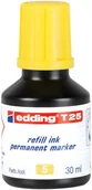 Markery permanentne - Edding tusz uzupełniający edding T 25, do markerów niezmywalnych edding, 30 ML, żółty 4-T25005 - miniaturka - grafika 1