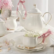 Serwisy do kawy i herbaty - Serwis kawowy porcelanowy na 6 osób SANDRINE - miniaturka - grafika 1