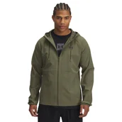 Kurtki męskie - Męska kurtka wiatrówka Under Armour UA Stretch Woven Windbreaker - oliwkowa/khaki - miniaturka - grafika 1