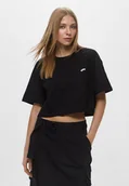 Koszulki i topy damskie - t-shirt donna vans vn000p5qblk1 w- salton tee crop black - Vans - miniaturka - grafika 1