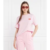 Koszulki i topy damskie - Karl Lagerfeld T-shirt kl logo | Relaxed fit - miniaturka - grafika 1