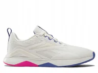 Buty sportowe damskie - Buty Damskie Reebok 100074543 Nanoflex Tr 2 Białe 40 - miniaturka - grafika 1