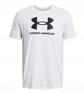 Koszulki męskie - Koszulka męska Under Armour Sportstyle Logo Update white/black M - miniaturka - grafika 1