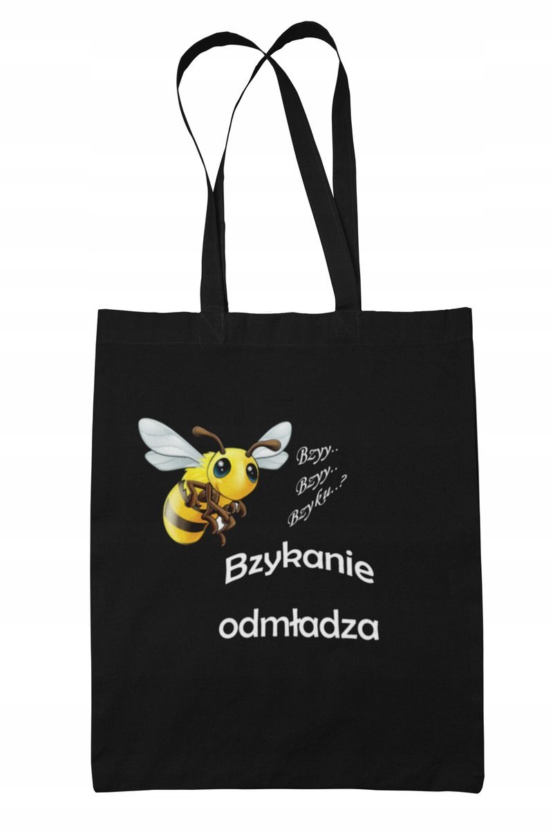 Torba Shopper-Materiałowa-Na Ramie- Bzykanie-Napis