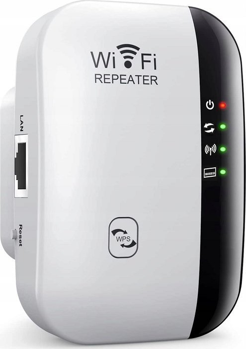 QIKtech Wzmacniacz sygnału Wi-Fi NAJMOCNIEJSZY PRO 300Mbps WPS 2.4GHz 5905811912830