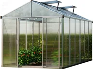 Szklarnie ogrodowe - GFP szklarnia TITAN 24 rama aluminiowa 222x437 cm - grube panele poliwęglanowe ok. 10 mm - miniaturka - grafika 1