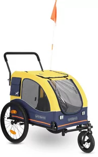 HAFENBANDE Przyczepka rowerowa z dwoma zaczepami Cabby L - Dł. x szer. x wys.: 155 x 74 x 103 cm / do 45 kg Dostawa GRATIS! - Pozostałe akcesoria dla psów - miniaturka - grafika 1