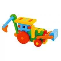 Wafle Klocki Konstrukcyjne Ciężarówka Z Koparką - Zabawki konstrukcyjne - miniaturka - grafika 1