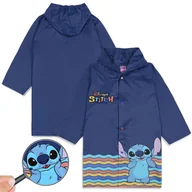 Płaszcze damskie - DISNEY Stitch Granatowy, chłopięcy płaszcz przeciwdeszczowy z kapturem, pelerynka dla chłopca 7-8 lat 122/128 cm - miniaturka - grafika 1