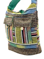 Torebki damskie - Torebka Worek Nepalska Torba Żakardowa Na Ramię Styl Etniczny Na Prezent - miniaturka - grafika 1