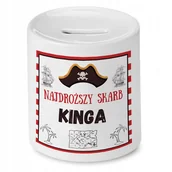 Skarbonki - Skarbonka 330 ml Dla Kingi Córki Dziecka z Nadrukiem ze Zdjęciem - miniaturka - grafika 1