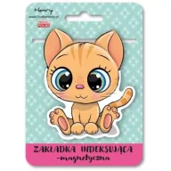 Zakładki do książek - Henry Zakładka magnetyczna - Kot rudy - miniaturka - grafika 1