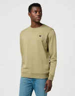 Bluzy męskie - felpa uomo wrangler 112371463 sign off aloe - miniaturka - grafika 1