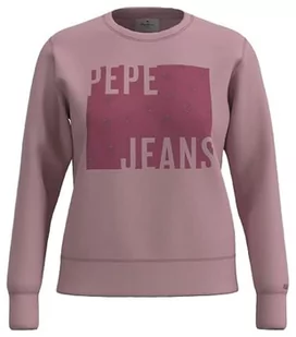 Pepe Jeans Lenna Bluza damska, Różowy (zachmurzona róża), XL - Bluzy damskie - miniaturka - grafika 1