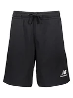 Spodnie sportowe męskie - New Balance Szorty dresowe "Essentials" w kolorze czarnym - miniaturka - grafika 1