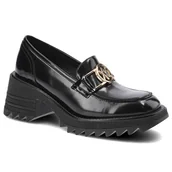 Półbuty damskie - Czarne Półbuty Karino Damskie Eleganckie Obuwie - miniaturka - grafika 1