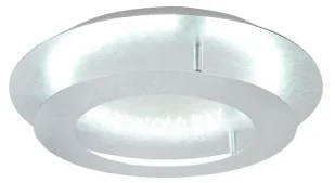 Srebrny okrągły plafon sufitowy LED 40 cm - D157 Preston - Lampy sufitowe - miniaturka - grafika 1