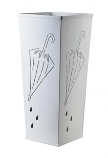 Parasolnik Cedric Square White 48,5 cm - Wieszaki i stojaki - miniaturka - grafika 1