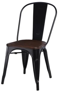 D2.Design design Krzesło Paris Wood czarne sosna orzech 72744 - Krzesła - miniaturka - grafika 7
