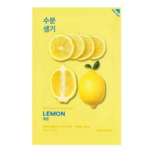 Holika Holika Pure Essence Mask Sheet Lemon rozjaśniająca maseczka z ekstraktem z cytryny 20ml - Maseczki do twarzy - miniaturka - grafika 1